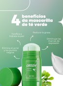OFERTA 3X1 - Mascarilla de té verde: Elimina granos y puntos negros de forma natural