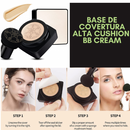 AiraSkin®  BB Cream Cushion estilo coreano alta cobertura